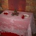 Decoración de la boda mantel Ángel diseño mantel para Banquete de Navidad translúcido encaje blanco cubierta de tabla decoración del hogar ali-90768216